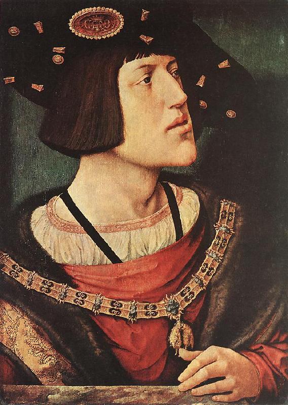 Barend van Orley Portrait of Charles V oil painting image